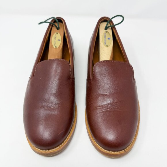 Patina Brown Leather Loafers Women's Size 8.5 EUC Slip On Handmade in Mexico - Picture 3 of 9